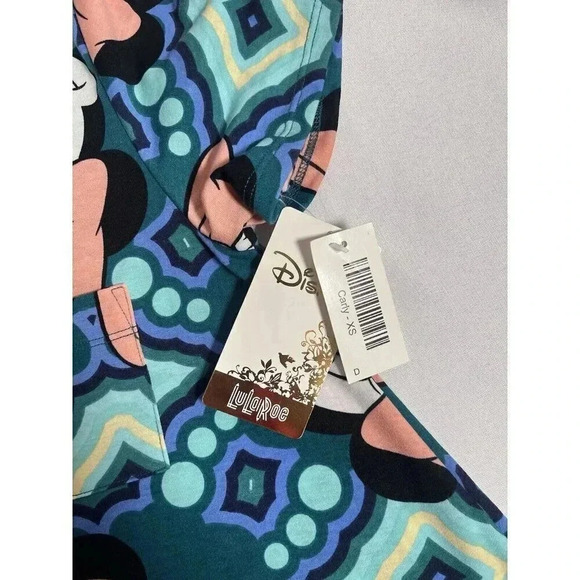 LuLaRoe Disney Minnie Mouse high/low hem Carly Dress Sz. XS NWT - Picture 5 of 8